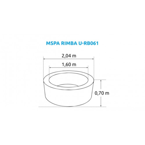 Marimex Bazén vírivý MSPA Rimba U-RB061 Marimex Bazén vírivý MSPA Rimba U-RB061