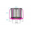Trampolin Marimex Standard 244 cm rosa + Sicherheitsnetz + Leiter GRATIS Trampolin Marimex Standard 244 cm rosa + Sicherheitsnetz + Leiter GRATIS