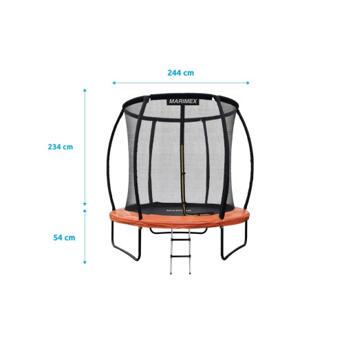Marimex Premium Trampolin ø 244 cm + Innenschutznetz + Stufen Marimex Premium Trampolin ø 244 cm + Innenschutznetz + Stufen