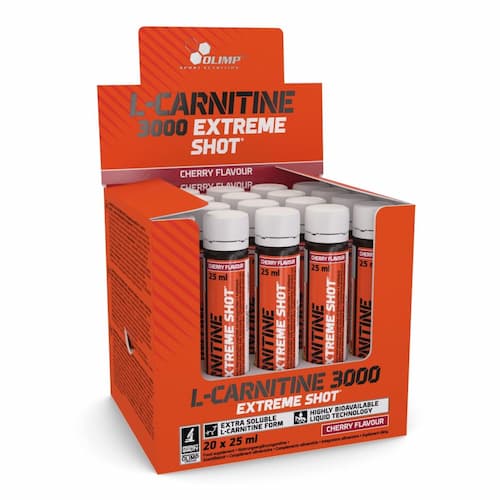 Olimp L-Carnitine 3000 Extreme Shot, 25 ml x 20 Stk, Cherry Olimp L-Carnitine 3000 Extreme Shot, 25 ml x 20 Stk, Cherry