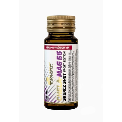 Olimp Chela-Mag B6 Cramp Shot v skle, 25 ml cherry Olimp Chela-Mag B6 Cramp Shot v skle, 25 ml cherry