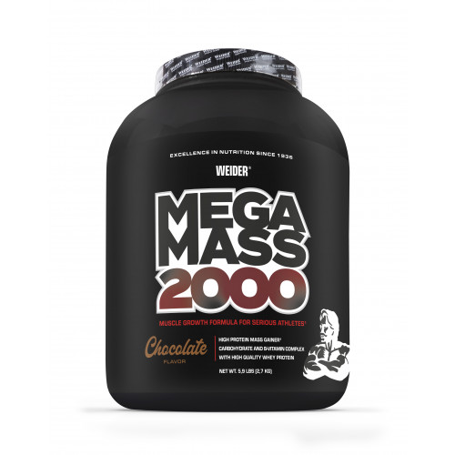 Weider Mega Mass 2000, 2,7 kg, Schokolade Weider Mega Mass 2000, 2,7 kg, Schokolade