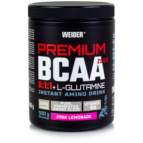 Weider Premium BCAA 8:1:1+Glutamin Null, 500 g, rosa Limonade pink lemonade Weider Premium BCAA 8:1:1+Glutamin Null, 500 g, rosa Limonade pink lemonade
