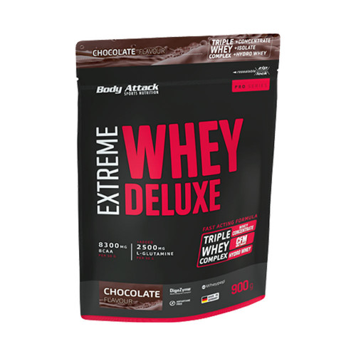 Proteín Body Attack Extreme Whey Deluxe, 900 g chocolate cream Proteín Body Attack Extreme Whey Deluxe, 900 g chocolate cream