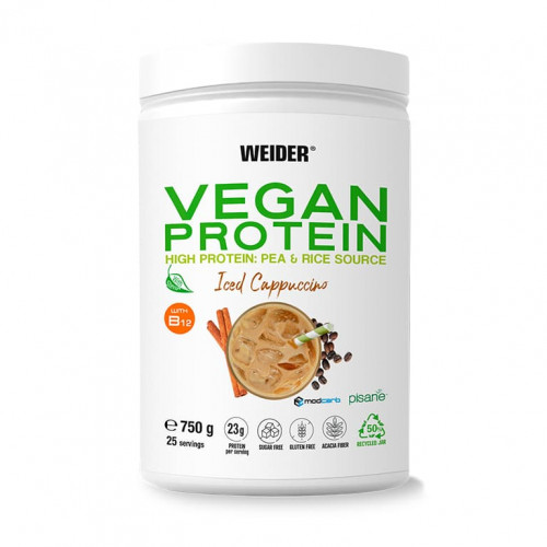 Weider Veganes Protein, 750 g Iced Cappuccino Weider Veganes Protein, 750 g Iced Cappuccino
