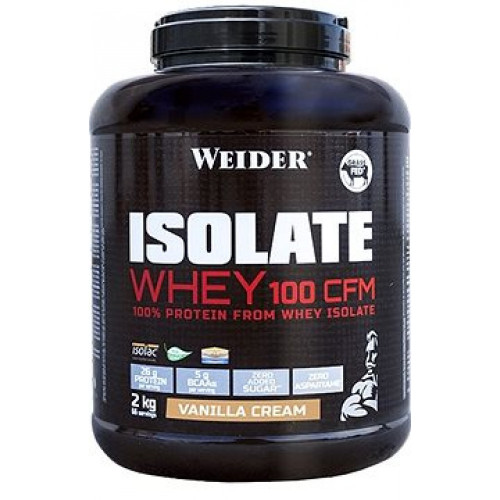 Weider Isolate Whey Protein 100 CFM, 2000 g Vanille Weider Isolate Whey Protein 100 CFM, 2000 g Vanille