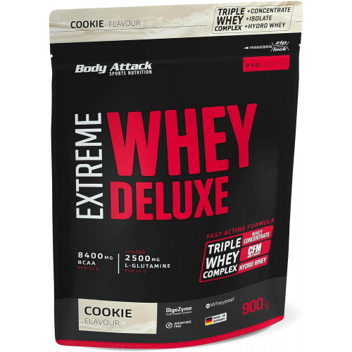 Proteín Body Attack Extreme Whey Deluxe, 900 g cookies & cream Proteín Body Attack Extreme Whey Deluxe, 900 g cookies & cream