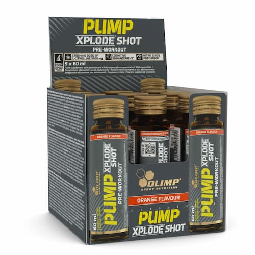Olimp Pump Xplode Shot, 60 ml Ampulle, Orange Olimp Pump Xplode Shot, 60 ml Ampulle, Orange