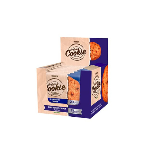 Weider Vegan Protein Cookie, Blueberry Cream, 90g x 12 Stk. Weider Vegan Protein Cookie, Blueberry Cream, 90g x 12 Stk.
