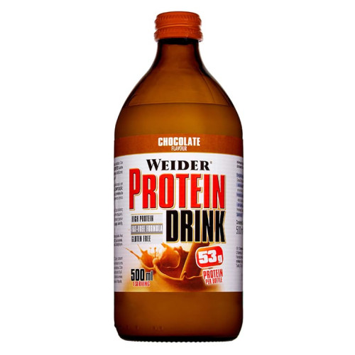 WEIDER Protein Drink 500 ml, 53 g Eiweiß im Glas Schokolade WEIDER Protein Drink 500 ml, 53 g Eiweiß im Glas Schokolade