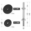 Gorilla Sports Kurzhantelset 2x15 kg 30/31 mm Gorilla Sports Kurzhantelset 2x15 kg 30/31 mm
