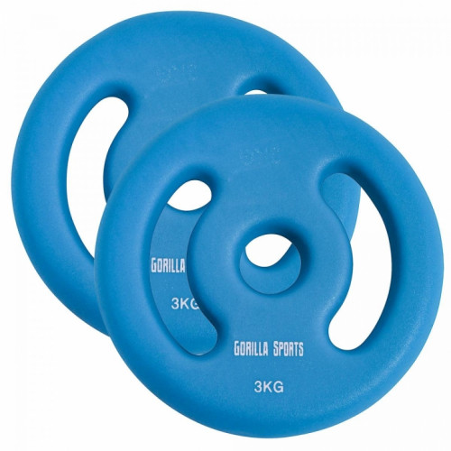 Gorilla Sports Neopren-Gewichte/Scheiben-Set Gorilla Sports Neopren-Gewichte/Scheiben-Set
