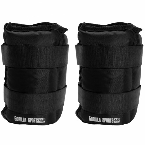 Gorilla Sports Knöchelgewichte 5 kg (2x2,5) Gorilla Sports Knöchelgewichte 5 kg (2x2,5)