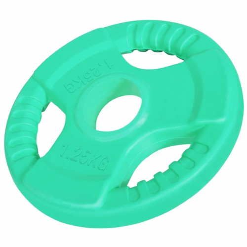 Gorilla Sports Hantelscheibe aus Gusseisen, Gummigriff, 1,25 kg–25 kg, 50/51 mm Gorilla Sports Hantelscheibe aus Gusseisen, Gummigriff, 1,25 kg–25 kg, 50/51 mm