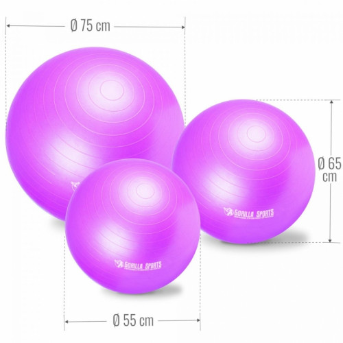 Gorilla Sports Gymnastikball lila Gorilla Sports Gymnastikball lila