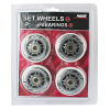 Skate-Räder PU 84x24, weiß (4STK) + ABEC 7 Kugellager (8STK) Set NILS EXTREME Skate-Räder PU 84x24, weiß (4STK) + ABEC 7 Kugellager (8STK) Set NILS EXTREME