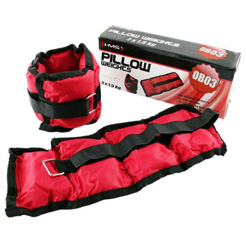 Hand- und Beingewichte OB03 HMS, 2 x 1,5 kg, rot Hand- und Beingewichte OB03 HMS, 2 x 1,5 kg, rot