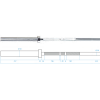 GO450 Olympiastange für das Training HMS PREMIUM, 220 cm x 50 mm GO450 Olympiastange für das Training HMS PREMIUM, 220 cm x 50 mm