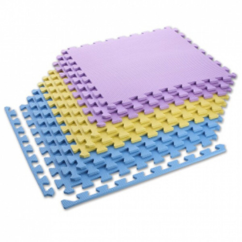 Puzzle-Schutzmatte MP10, gelb-blau-lila Puzzle-Schutzmatte MP10, gelb-blau-lila