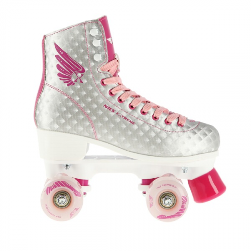 NQ14198 Zweireihige Rollschuhe NILS EXTREME, rosa, groß. 40 40 NQ14198 Zweireihige Rollschuhe NILS EXTREME, rosa, groß. 40 40
