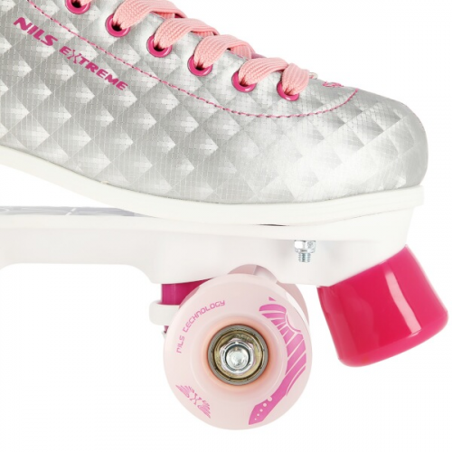 NQ14198 Zweireihige Rollschuhe NILS EXTREME, rosa, groß. 40 40 NQ14198 Zweireihige Rollschuhe NILS EXTREME, rosa, groß. 40 40