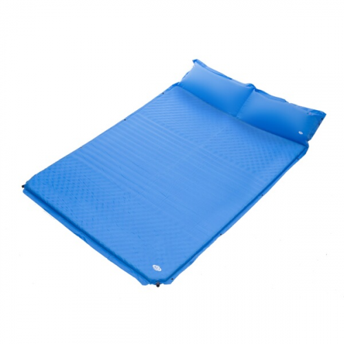 HMS Selbstaufblasende Zwei-Personen-Matte NILS CAMP NC4060, blau HMS Selbstaufblasende Zwei-Personen-Matte NILS CAMP NC4060, blau
