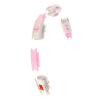 Massage-Hula-Hoop-Reifen mit Gewicht und Zähler HMS HHW06, rosa 