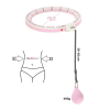 Massage-Hula-Hoop-Reifen mit Gewicht und Zähler HMS HHW06, rosa 