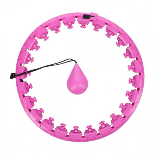 Massage-Hula-Hoop-Reifen Home mit Gewicht FH01, lila Massage-Hula-Hoop-Reifen Home mit Gewicht FH01, lila