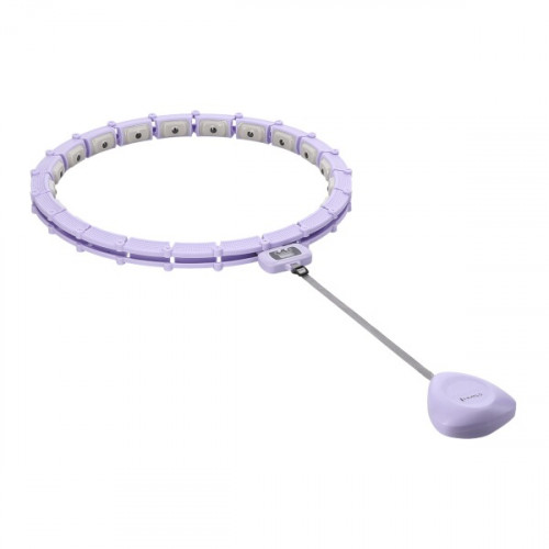 Massage-Hula-Hoop mit Gewichten und Zähler HMS HHM14, lila Massage-Hula-Hoop mit Gewichten und Zähler HMS HHM14, lila