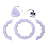 Massage-Hula-Hoop mit Gewichten und Zähler HMS HHM14, lila Massage-Hula-Hoop mit Gewichten und Zähler HMS HHM14, lila
