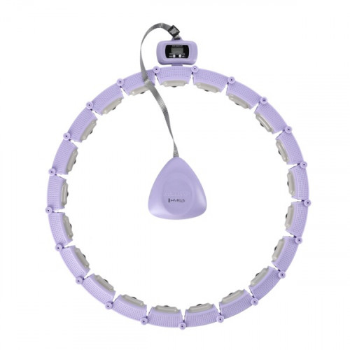 Massage-Hula-Hoop mit Gewichten und Zähler HMS HHM14, lila Massage-Hula-Hoop mit Gewichten und Zähler HMS HHM14, lila