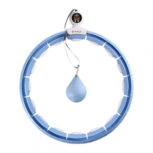 HMS Set HHM15 Hula-Hoop-Reifen mit Magneten und Zähler + Slimming-Gurt BR163, blue HMS Set HHM15 Hula-Hoop-Reifen mit Magneten und Zähler + Slimming-Gurt BR163, blue