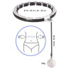 HMS Hula-Hoop-Massageset HHM16 mit Gewicht, Magneten und Theke und Schlankheitsgürtel BR163 