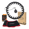 HMS Set aus Massage-Hula-Hoop-Reifen HHW01 mit Gewicht und Schlankheitsgürtel BR163 schwarz HMS Set aus Massage-Hula-Hoop-Reifen HHW01 mit Gewicht und Schlankheitsgürtel BR163 schwarz