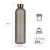 HMS Tritan-Flasche NILS Camp NCD61 1000 ml, grau HMS Tritan-Flasche NILS Camp NCD61 1000 ml, grau