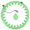 HMS Massage Hula Hoop HHW12 Plus Size mit Gewichten, grün 