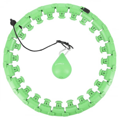 HMS Massage Hula Hoop HHW12 Plus Size mit Gewichten, grün 