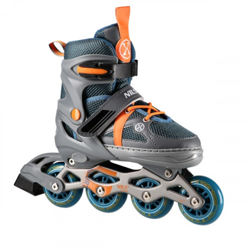 HMS Kinderrollschuhe NILS Extreme NJ1828A, grau-orange HMS Kinderrollschuhe NILS Extreme NJ1828A, grau-orange