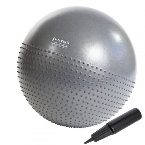 HMS Massage-Fitnessball YB03N, grau, 65 cm HMS Massage-Fitnessball YB03N, grau, 65 cm