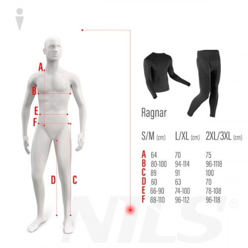 HMS Herren Thermounterwäsche – Set NILS BTZ0060 Ragnar, schwarz 