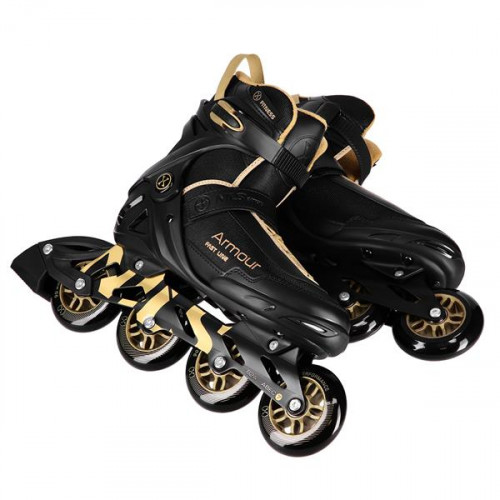 HMS Rollschuhe NILS Extreme NA22151 Armor, schwarz-gold 39 HMS Rollschuhe NILS Extreme NA22151 Armor, schwarz-gold 39