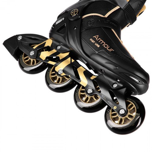 HMS Rollschuhe NILS Extreme NA22151 Armor, schwarz-gold 39 HMS Rollschuhe NILS Extreme NA22151 Armor, schwarz-gold 39