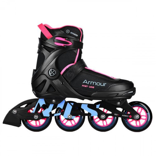 HMS Rollschuhe NILS Extreme NA22151 Armor, schwarz-rosa 43 HMS Rollschuhe NILS Extreme NA22151 Armor, schwarz-rosa 43