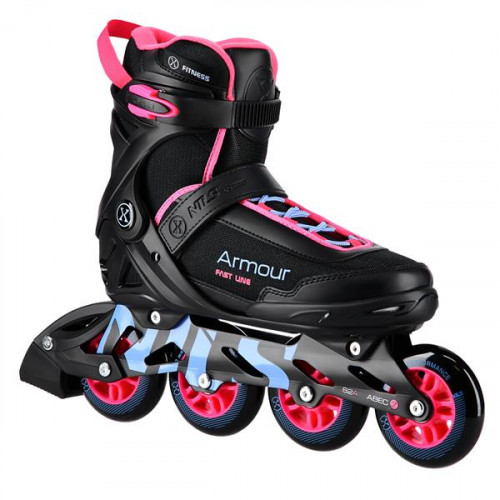 HMS Rollschuhe NILS Extreme NA22151 Armor, schwarz-rosa 43 HMS Rollschuhe NILS Extreme NA22151 Armor, schwarz-rosa 43