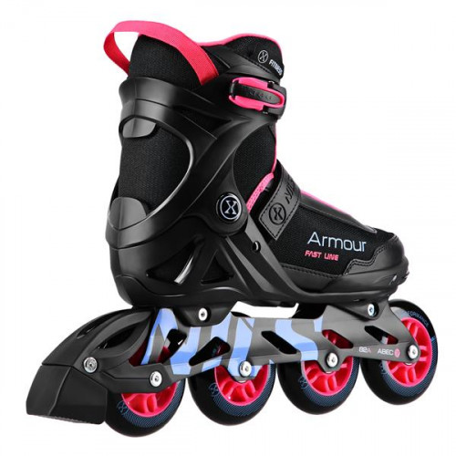 HMS Rollschuhe NILS Extreme NA22151 Armor, schwarz-rosa 45 HMS Rollschuhe NILS Extreme NA22151 Armor, schwarz-rosa 45