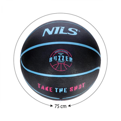 HMS NILS NPK271 BUZZER 7 Basketball, schwarz HMS NILS NPK271 BUZZER 7 Basketball, schwarz