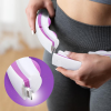HMS Massage Hula Hoop HHM16 mit Gewicht, Magneten und Theke weiß/lila 