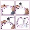 HMS Massage Hula Hoop HHM16 mit Gewicht, Magneten und Theke weiß/lila 