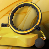 HMS Set Massage Hula Hoop mit Gewicht HHM13 und Bauchgurt BR1313, schwarz/gelb HMS Set Massage Hula Hoop mit Gewicht HHM13 und Bauchgurt BR1313, schwarz/gelb